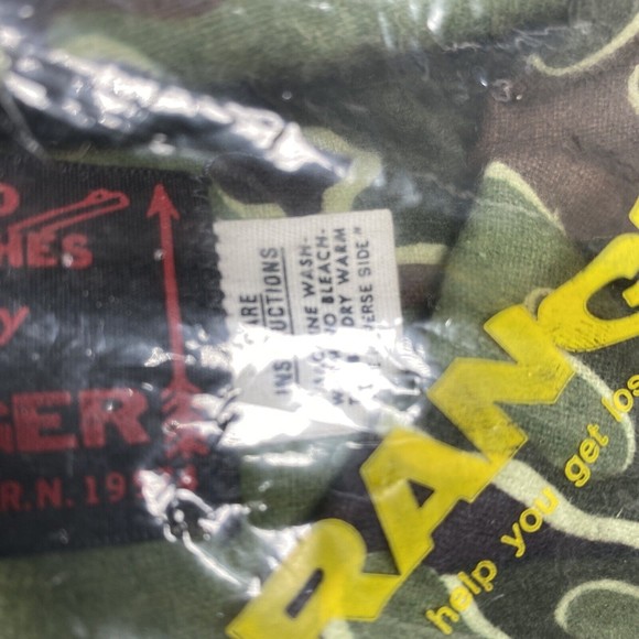 Vintage Ranger Camo Shirt Men's XL Button Up NIP - Sealed NOS Retro Hunting - Picture 4 of 6
